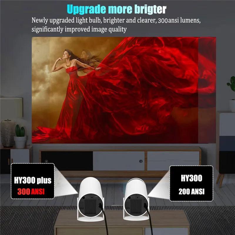 DITONG HY300 Plus HD Mini Projector: 4K Android 11 Portable Cinema - 4K Home Theater Projector - Global Vendor - DITONG HY300 Plus HD Mini Projector: 4K Android 11 Portable Cinema - Global Vendor - 