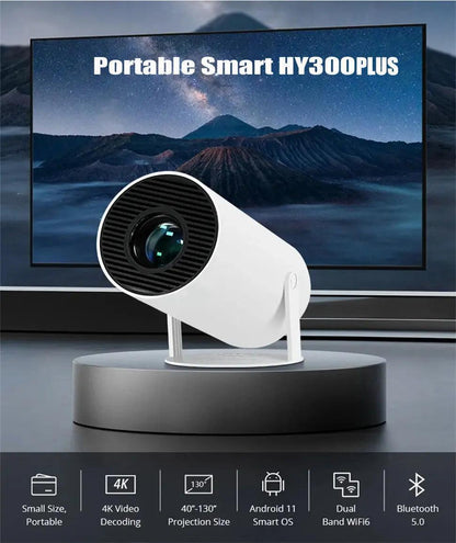 DITONG HY300 Plus HD Mini Projector: 4K Android 11 Portable Cinema - 4K Home Theater Projector - Global Vendor - DITONG HY300 Plus HD Mini Projector: 4K Android 11 Portable Cinema - Global Vendor - 