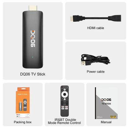 DQ06 ATV Mini TV Stick: Android 12 Streaming Device with H618 - Wireless TV Receiver - Global Vendor - DQ06 ATV Mini TV Stick: Android 12 Streaming Device with Allwinner H618 - Global Vendor - 