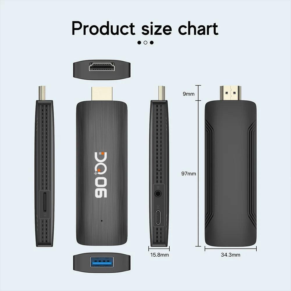 DQ06 ATV Mini TV Stick: Android 12 Streaming Device with H618 - Wireless TV Receiver - Global Vendor - DQ06 ATV Mini TV Stick: Android 12 Streaming Device with Allwinner H618 - Global Vendor - 