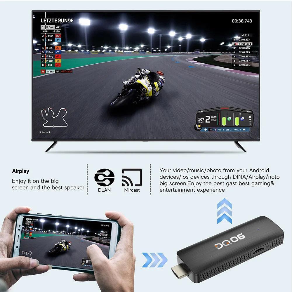 DQ06 ATV Mini TV Stick: Android 12 Streaming Device with H618 - Wireless TV Receiver - Global Vendor - DQ06 ATV Mini TV Stick: Android 12 Streaming Device with Allwinner H618 - Global Vendor - 