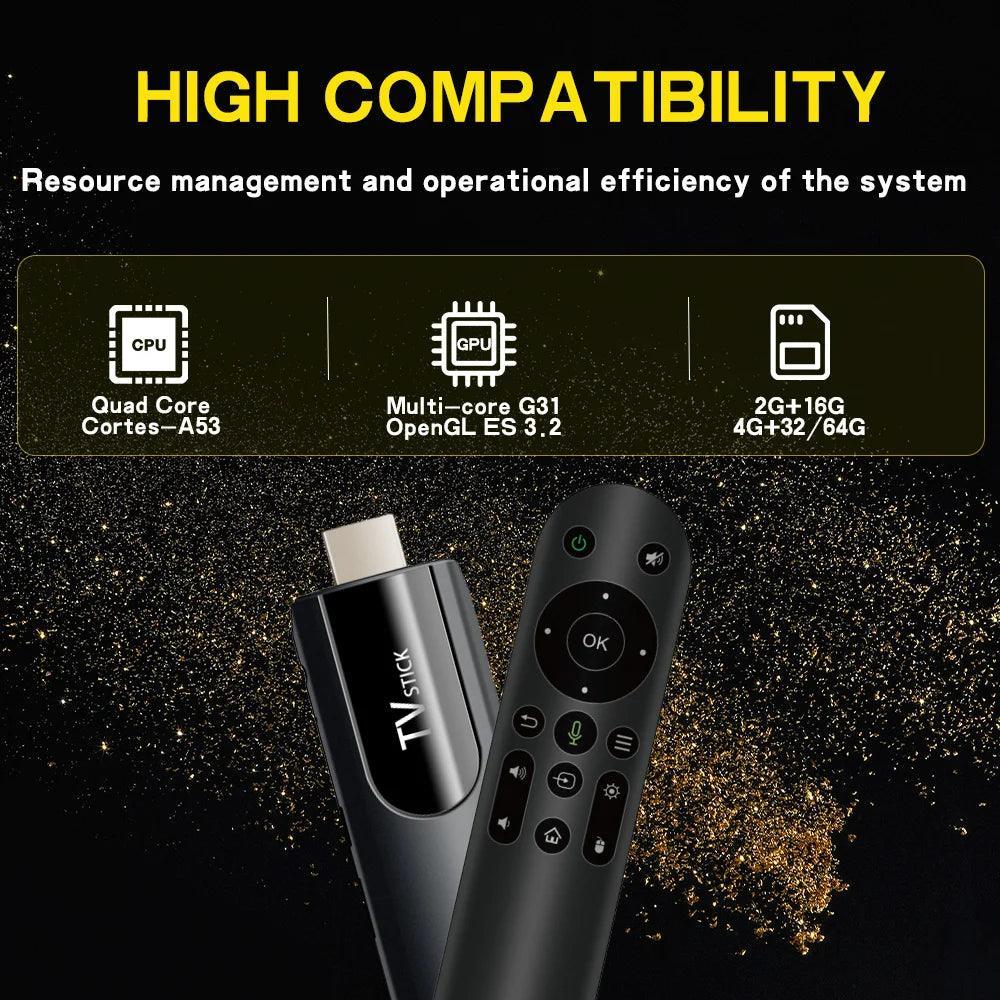 H618 Quad - Core Android 13 Mini TV Stick: 4K Smart Media Player - Mini TV Stick - Global Vendor - H618 Quad - Core Android 13 Mini TV Stick: 4K Smart Media Player - Global Vendor - 