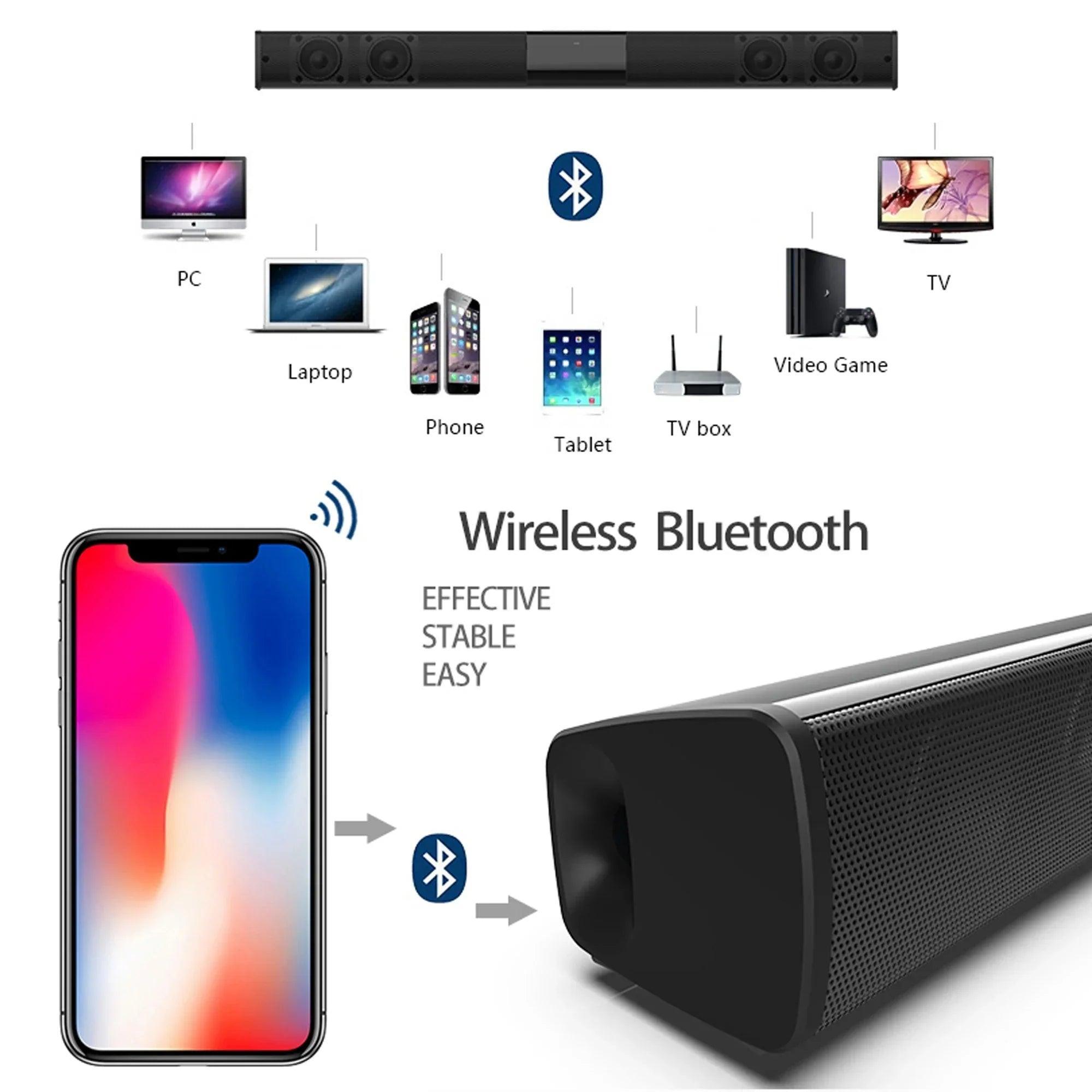 Home Theater Sound System: Bluetooth Speaker with Subwoofer and Soundbar - TV Soundbar - Global Vendor - Home Theater Sound System: Bluetooth Speaker with Subwoofer and Soundbar - Global Vendor - 