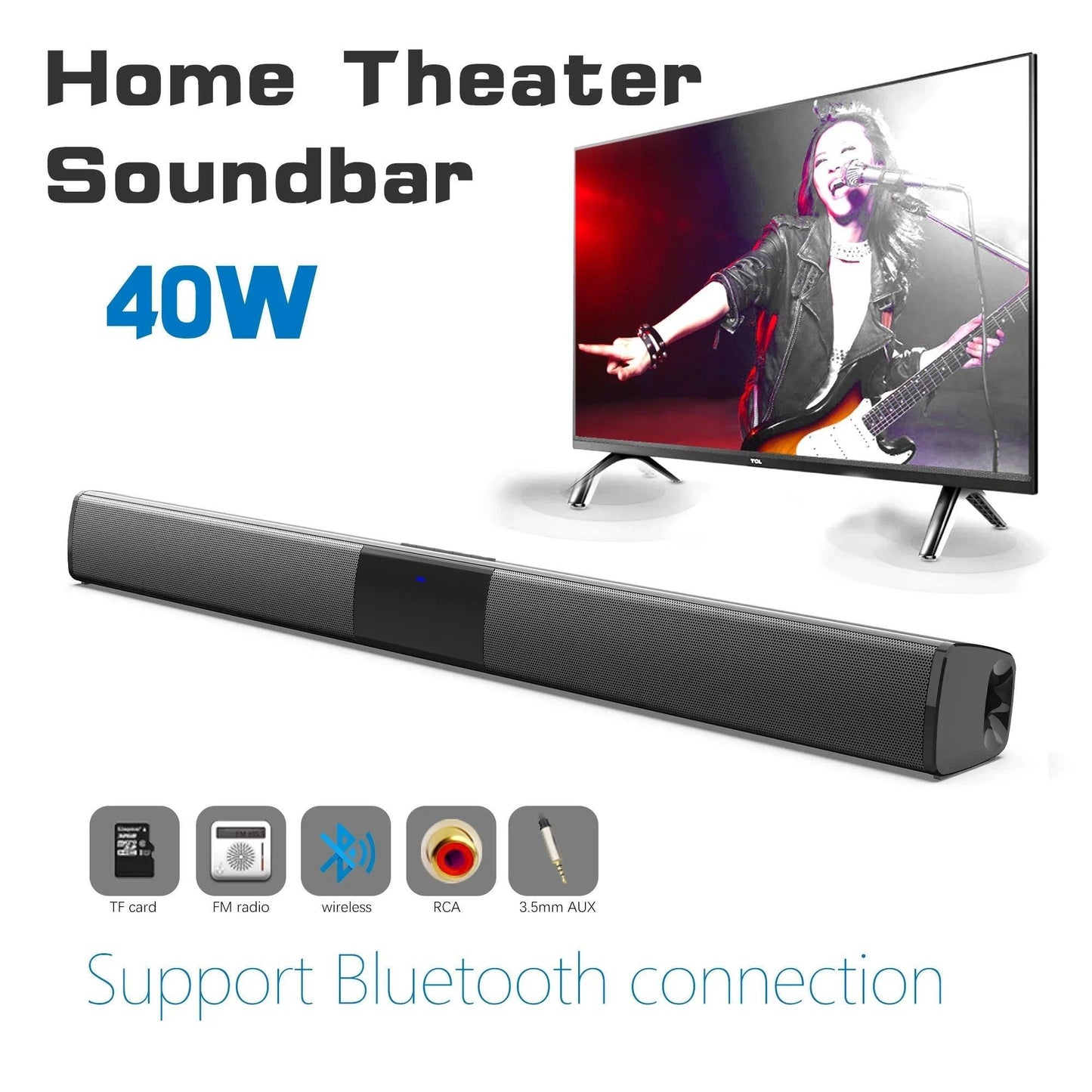 Home Theater Sound System: Bluetooth Speaker with Subwoofer and Soundbar - TV Soundbar - Global Vendor - Home Theater Sound System: Bluetooth Speaker with Subwoofer and Soundbar - Global Vendor - 