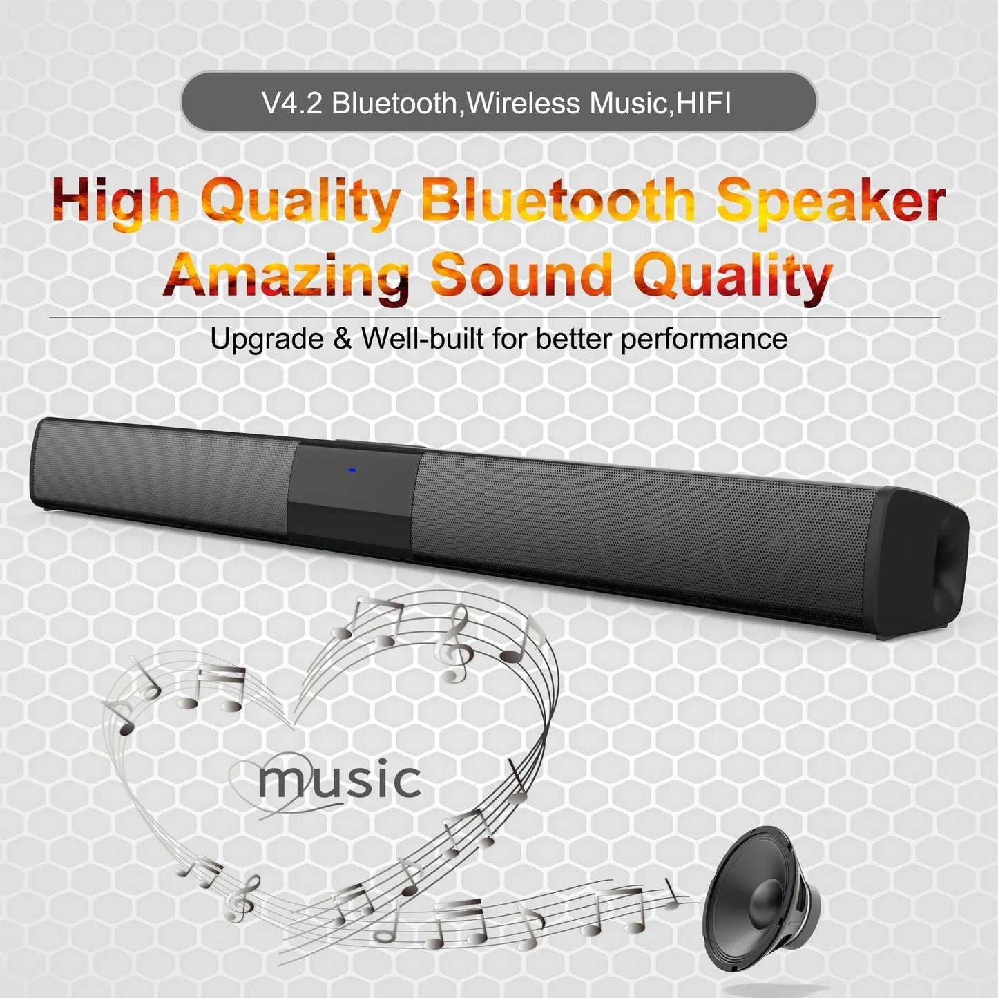 Home Theater Sound System: Bluetooth Speaker with Subwoofer and Soundbar - TV Soundbar - Global Vendor - Home Theater Sound System: Bluetooth Speaker with Subwoofer and Soundbar - Global Vendor - 