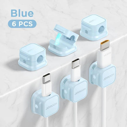 Joyroom Magnetic Cable Clips: Adjustable Cord Holder for Under - Desk Cable Management - Magnetic Cable Clips - Global Vendor - Joyroom Magnetic Cable Clips: Adjustable Cord Holder for Under - Desk Cable Management - Global Vendor - 