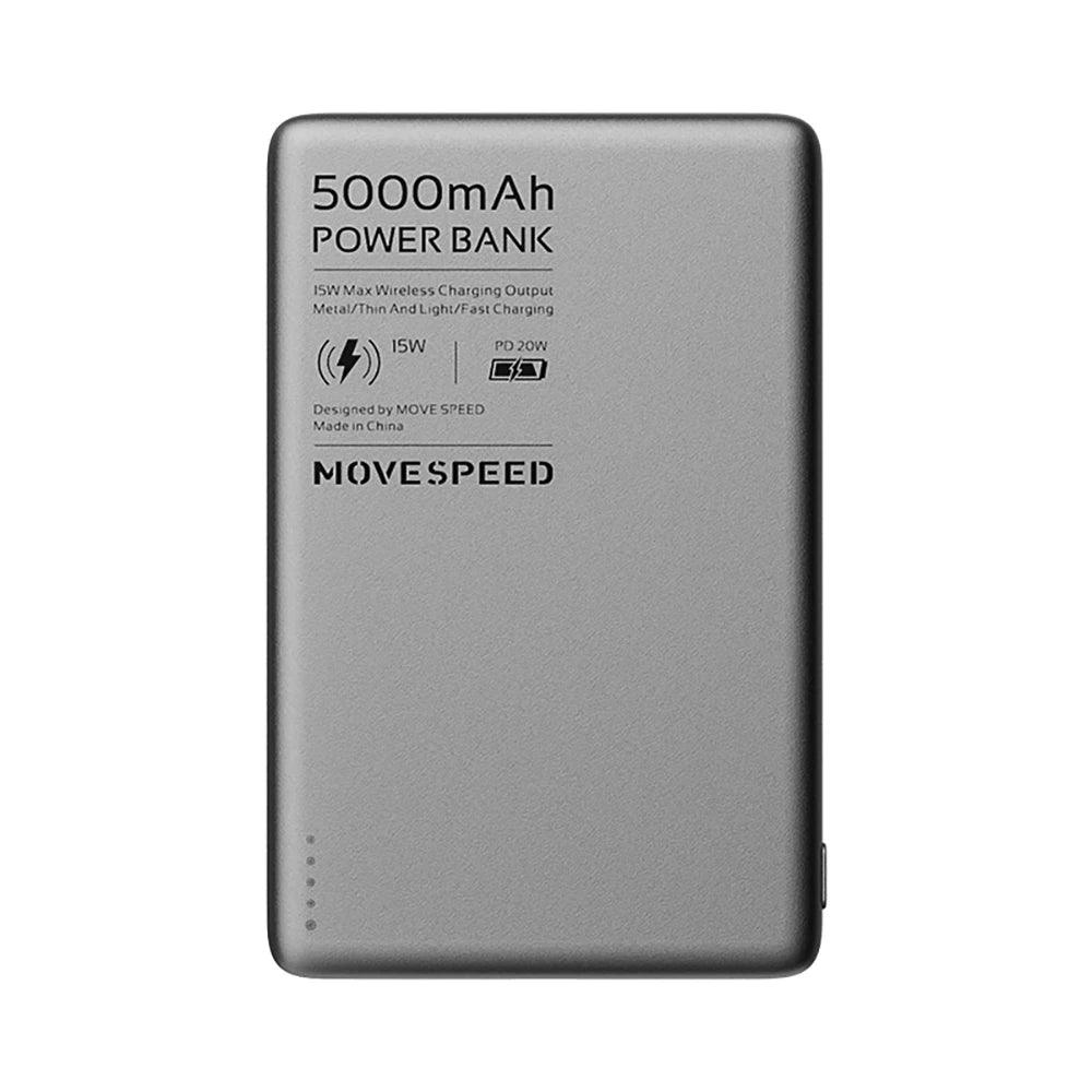 MOVESPEED S05 Magnetic Power Bank 5000mAh 20WPD Wireless Powerbank Slim Portable Battery Charger for iPhone 16 15 Samsung 24 23 - Global Vendor - MOVESPEED S05 Magnetic Power Bank 5000mAh 20WPD Wireless Powerbank Slim Portable Battery Charger for iPhone 16 15 Samsung 24 23 - 