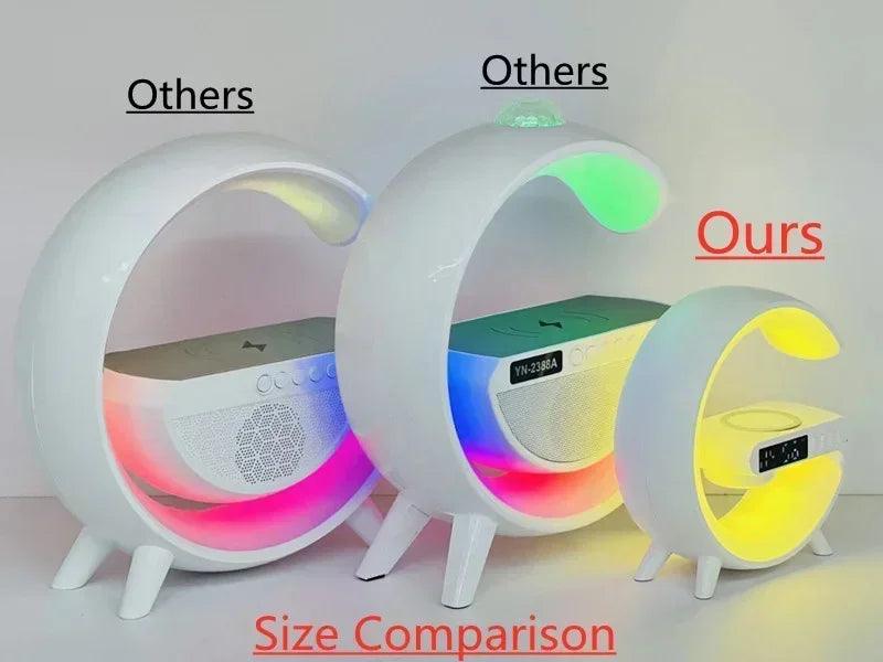 Multifunction Wireless Charger Stand Pad RGB Light Alarm Clock Speaker For iPhone Samsung Xiaomi Mini Fast Charging Dock Station - Global Vendor - Multifunction Wireless Charger Stand Pad RGB Light Alarm Clock Speaker For iPhone Samsung Xiaomi Mini Fast Charging Dock Station - 