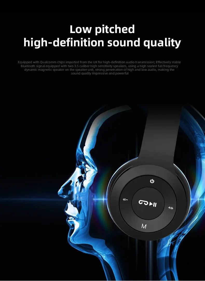 Stereo P47 Headset 5.0 Bluetooth Headset Folding Series Wireless Sports Game Headset for iPhone XiaoMi - Global Vendor - Stereo P47 Headset 5.0 Bluetooth Headset Folding Series Wireless Sports Game Headset for iPhone XiaoMi - 