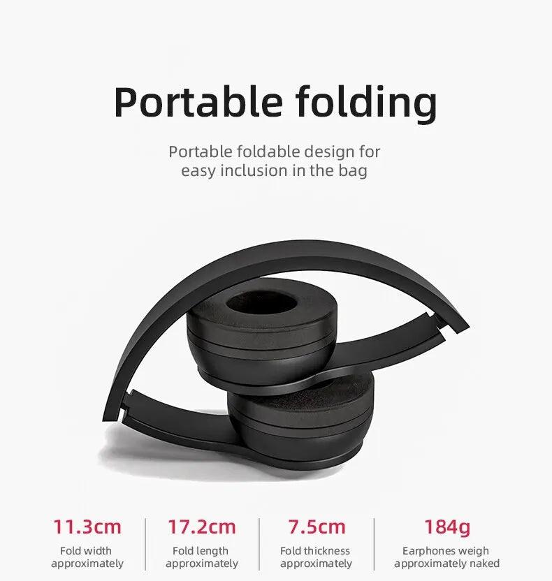 Stereo P47 Headset 5.0 Bluetooth Headset Folding Series Wireless Sports Game Headset for iPhone XiaoMi - Global Vendor - Stereo P47 Headset 5.0 Bluetooth Headset Folding Series Wireless Sports Game Headset for iPhone XiaoMi - 