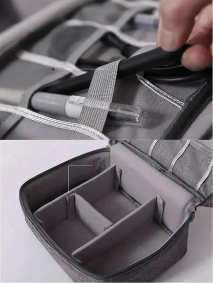 Waterproof Cable Storage Bag: Portable USB and Charger Cable Storage Bag Organizer - Cable Organizer Bag - Global Vendor - Waterproof Cable Storage Bag: Portable USB and Charger Cable Storage Bag Organizer - Global Vendor - 