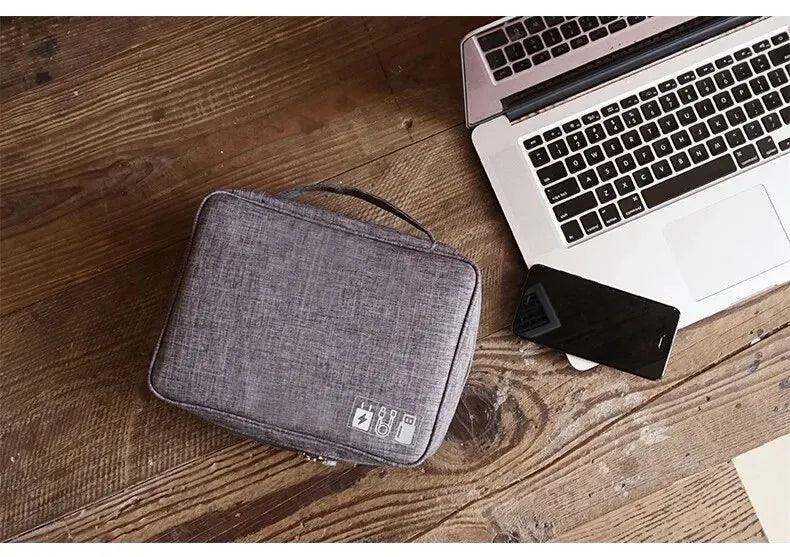 Waterproof Cable Storage Bag: Portable USB and Charger Cable Storage Bag Organizer - Cable Organizer Bag - Global Vendor - Waterproof Cable Storage Bag: Portable USB and Charger Cable Storage Bag Organizer - Global Vendor - 